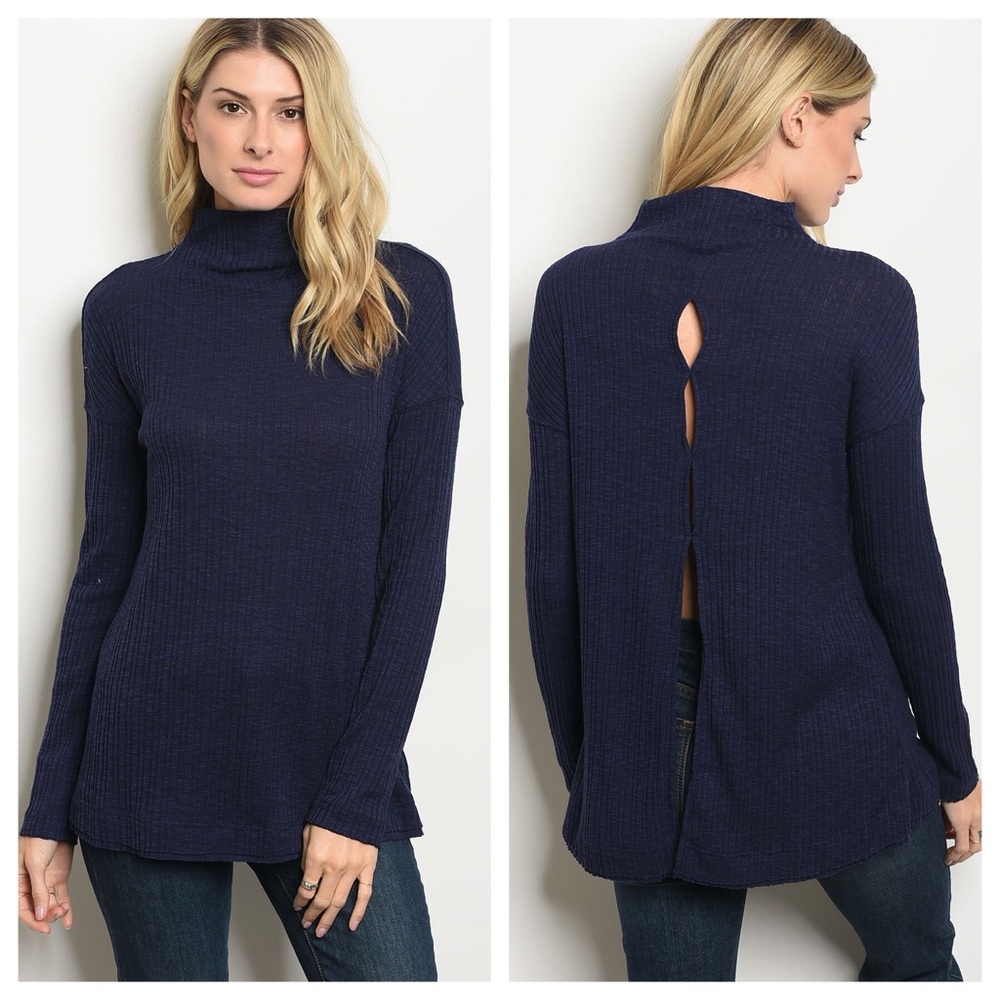 Black TNeck Top - Picture 4 of 4